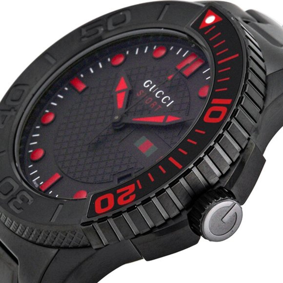 Gucci Classic Sport Black Ion-plated 44mm Men's Watch, Swiss Made, NEW, YA126230 - Picture 2 of 5